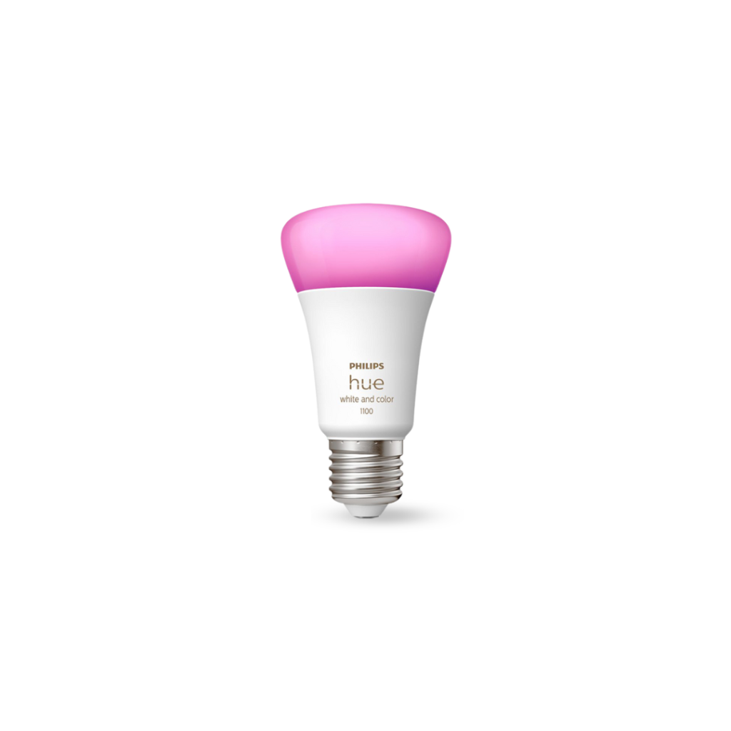 The Philips Hue White and Color Ambience E27 Bulb provides dynamic, personalized smart lighting, offering 16 million colors and adjustable white light to create any ambiance. It allows for wireless control via app, voice commands, and automation, enhancing home functionality and entertainment, while promoting wellbeing through adaptable illumination.