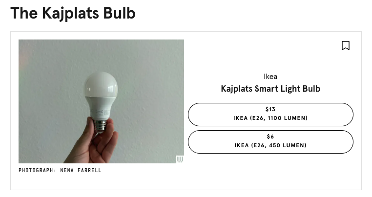 IKEA Light Bulb